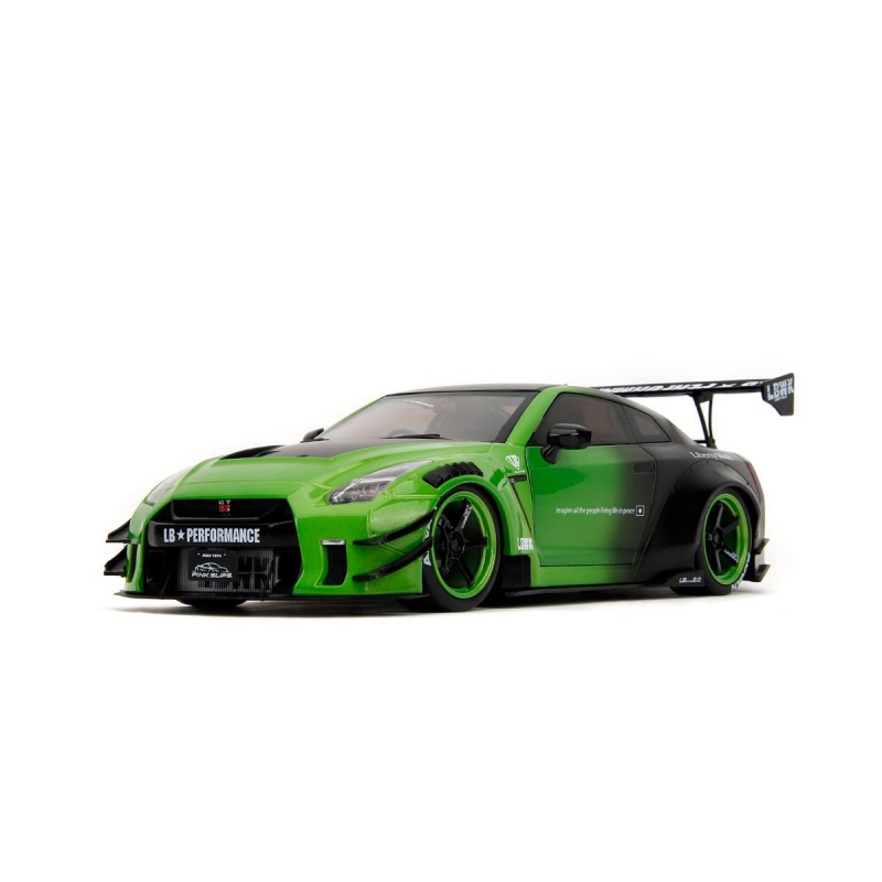 Авто модель Ніссан Японський тюнінг Jada Toys Pink Slips Nissan GT-R R35 with Liberty Walk Body Kit 1:18